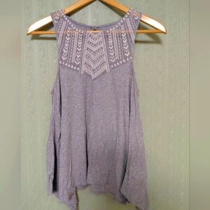 AMERICAN EAGLE Gray Sleeveless Women's Top